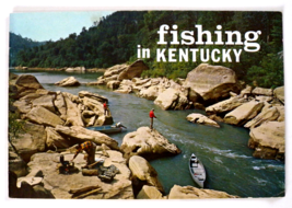 Fishing in Kentucky Vtg Manual Lakes Streams Map Species Facilities Regu... - £19.71 GBP