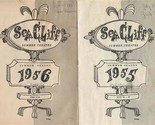 Sea Cliff Dinner Theatre Programs Summer 1955 Picnic &amp; 1956 Where&#39;s Charley - £12.61 GBP