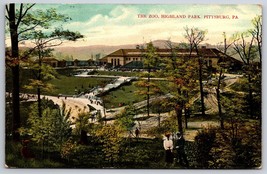 Watkins Park Zoo Pittsburg Pennsylvania Pa 1909 DB Cartolina D15 - £3.15 GBP