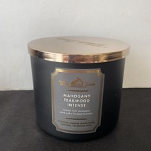 Bath &amp; Body Works Mahogany Teakwood High Intensity 3-Wick Scented Candle. - £21.27 GBP