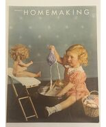 1935 McCall's Homemaking Cover Ivory Soap Ad Art Deco Laundry Girl Doll ... - $24.72