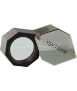 Jewelers HEXagonal LOUPE 10x 18mm MAGNIFYING GLASS jewelry coins stamps HEX - $425.60 MXN