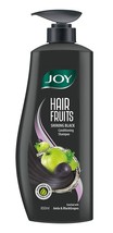 Joy Hair Fruits Shining Black Conditioning Shampoo, Amla &amp; Black Grapes - 650ml - £22.87 GBP