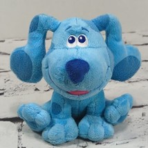 BLUE&#39;S CLUES &amp; YOU Nickelodeon BLUE Plush Puppy Dog 7&quot; Embroidered Eyes ... - $11.88