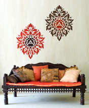 Damask Stencil Nadya LG scale - stencils instead of wallpaper - DIY wall decor - £35.47 GBP