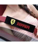Ferrari Embroidered Logo Car Seat Belt Cover Seatbelt Shoulder Pad 2 pcs - €12,23 EUR