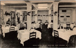 Vintage 1950s Postcard Pearl Room Hotel Martine East Orange NJ With Postage - £2.33 GBP