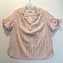 Lady Graff Vintage Womens Blouse Top Shirt Retro Mod MCM Short Sleeve Knit - £23.39 GBP