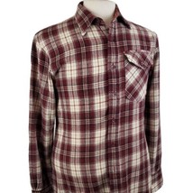 Vintage Saturdays Wool Acrylic Flannel Shirt Medium Plaid Button Front 8... - £20.49 GBP