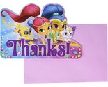 Shimmer and Shine Thank You Cards 8ct Birthday Party Supplies Invitation... - $4.95