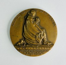 Grand Lodge of Pennsylvania Bronze Medal George Washington At Prayer Masonic 3” - £19.73 GBP