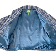 Cabela’s Full Zip Striped Jacket Collar Pockets Jacket Blue Women’s Size Large - £11.87 GBP