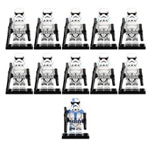 Star Wars Stormtrooper Commander The First Order Army 11pcs Minifigures Bricks - £16.92 GBP