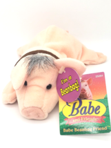 Babe, The Pig From Babe and Friends Soft Toy Plush 1998 7&quot; W14 - £3.98 GBP