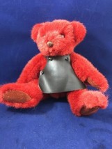 Vintage Gund Collector’s Classic Teddy Bear | Red W Apron | Jointed | 8” | 1992 - £4.66 GBP