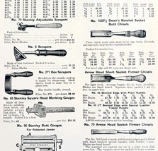 1922 N.T. Bushnell Scrapers Chisels Tool Advertisement Catalogue Hardwar... - $469.08 MXN