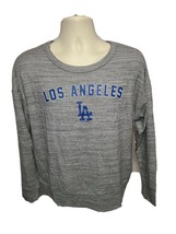 New Era Los Angeles Dodgers Womens Small Gray Long Sleeve Jersey - £34.82 GBP