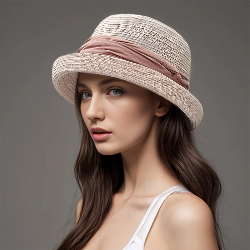 Top Hat Women Summer Fisherman Hat French Hepburn Fashion Sun Hat Women&#39;... - £28.46 GBP