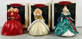 Set of 3 Hallmark Keepsake Ornaments - Holiday Barbie - 1993 - 1994 - 1995 - $27.67