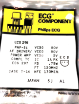 ECG298 Audio Amplifier TRANSISTOR PNP x ECG298 - $3.60
