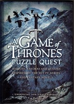 A Game of Thrones Puzzle Quest by Tim Dedopulos- First Edition Hardcover... - $14.99