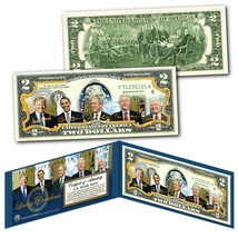 Living Presidents Including Donald Trump Genuine Legal Tender $2 U.S. Bill w/COA - £11.17 GBP