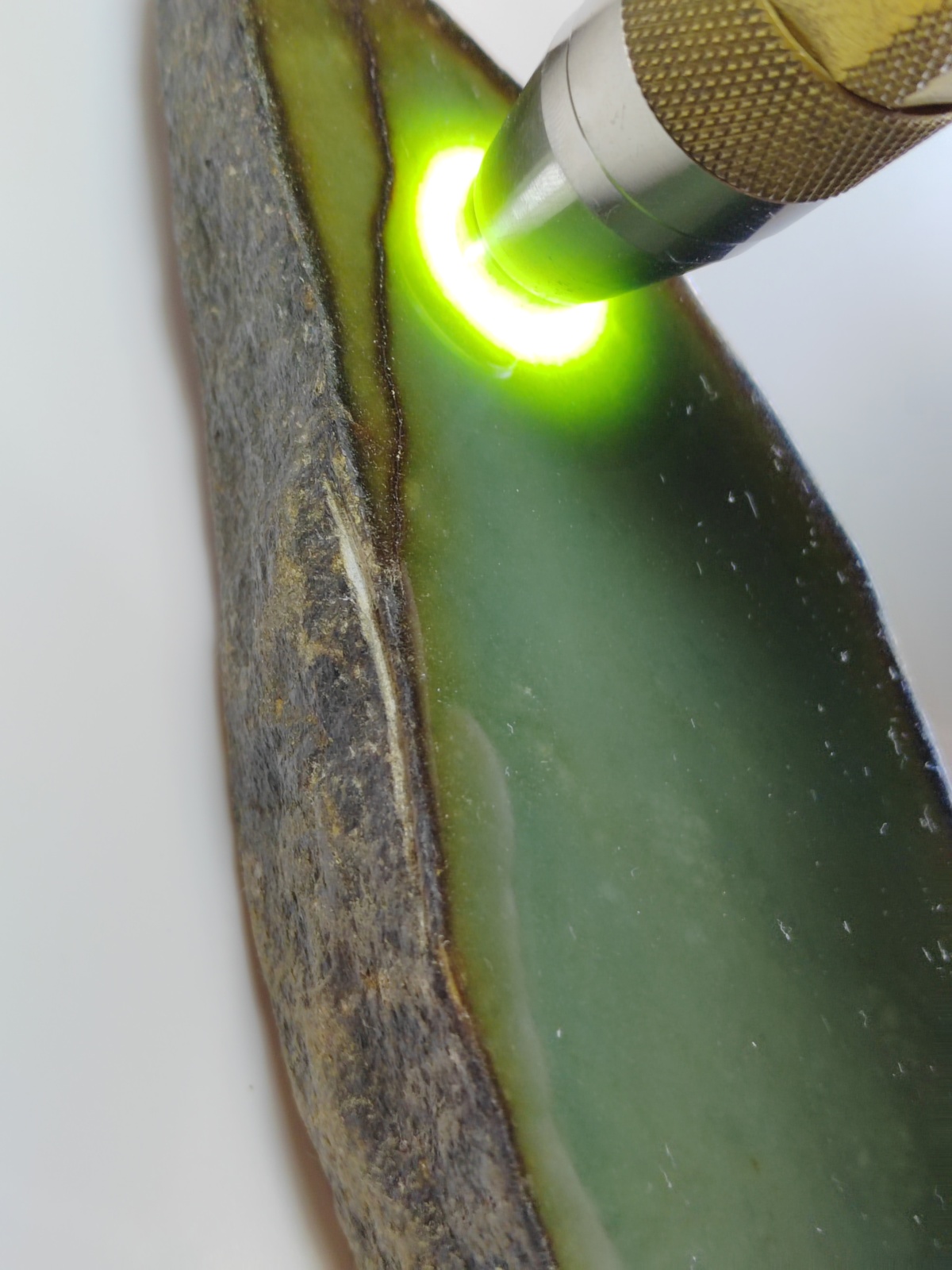 Icy Ice Vintage Old Green Burma Jadeite Jade Rough Stone # 737 gram # 3685 carat Item image 6