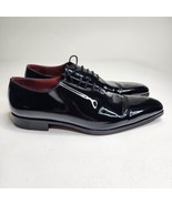 Magnanni Cruz II 2 Black Patent Leather Lace Up Dress Oxford Shoes Size 8 - $335.49 CAD