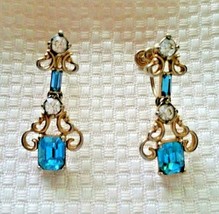 Unbranded Vintage Mid Century Articulated Dangle Gold Tone Screw Back Earrings - £39.95 GBP