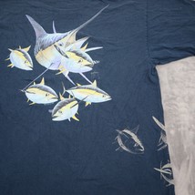 Guy Harvey Shirt Mens L Short Sleeve Crew Neck Fish Graphic Printed Casual Tee - £13.95 GBP