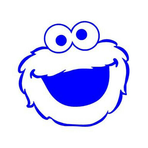2x Cookie monster Sesame Street TV show Vinyl Decal Sticker Different colors