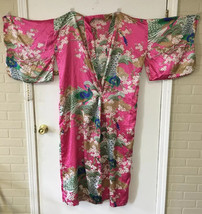 Japanese Vintage Lady&#39;s   Uchikake Kimono Peacock Pattern Floral Wedding Long - £225.53 GBP