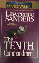 The Tenth Commandment by Lawrence Sanders Audiocassettes-TESTED-RARE-SHIP N 24HR - £38.84 GBP