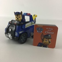 Paw Patrol Chase Figure Police Cruiser Tow Truck with Board Book Lot Spin Master - £16.97 GBP