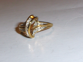 10K Yellow Gold Diamond Cocktail Ring, I1-I2 / H-I, Size 6.5, 0.25(TCW), 2.5GR - £199.11 GBP