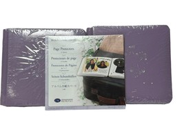2 Creative Memories 8x8 Photo Album Lavender Purple Silver Star +Page Protectors - $32.39