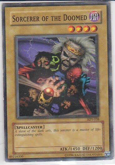 Primary image for Yugioh - Konami - Yu-Gi-Uh! - Sorcerer of the Doomed - SDY-038 - Trading Card