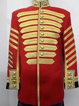 British Grenadier Guards Drum Major Tunic Red Blazer Wool Gold Braid and Buttons - £279.77 GBP