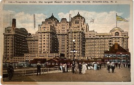 Traymore Hotel, Atlantic City, New Jersey, vintage postcard 1925 - £10.17 GBP