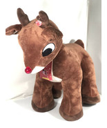 Rudolph the Red Nosed Reindeer Plush 24&quot; Tall with  Light Up Blinking Nose - £54.17 GBP