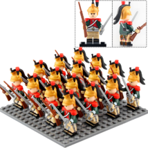 Napoleonic Wars French Soldiers French Dragoons Cavalry Army 16pcs Minifigures - £22.26 GBP