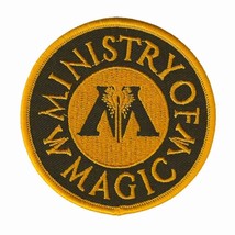 MINISTRY OF MAGIC IRON ON PATCH 3&quot; Round Harry Potter Movie Book Fan Emb... - $88.36 MXN