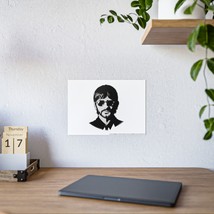 Ringo Starr Illustration High-Gloss Poster | Black and White Art Print |... - £13.05 GBP+