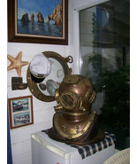 Morse Us Navy Mark V Diving Divers Helmet Solid Antique Full Size 18 Inc... - £530.80 GBP
