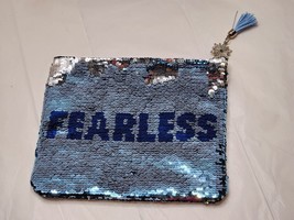 Disney Frozen 2 Glam Bag Clutch Purse Pouch FEARLESS Sequined NEW - £14.85 GBP