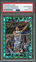 2016-17 NBA Hoops #81 Justin Anderson Signed Card AUTO PSA Slabbed Mavericks - £39.37 GBP