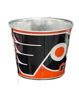Philadelphia Flyers Hype Design Metal 5QT Bucket [NEW] NHL Beer Ice Drink Party - £15.00 GBP
