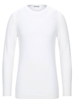Circolo 1901 Italy Design Sweater White Cotton Linen Men&#39;s Shirt Size 3XL - $102.50