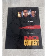 No Contest Original Press Kit Ad Sheet 8.5x11” Promo CV JD - $288.18 MXN