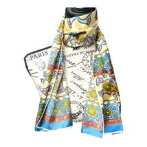 Vintage Made In Japan Hand Block Print Floral Vine Spring Boho Scarf 46”X 15” - $19.62